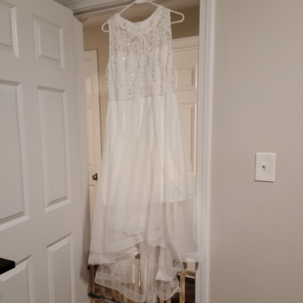 NWT Candalite Formal White Gown Size XL